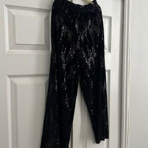 New Zara Sequins and Velvet Girls Loose Pants